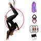 PRIOR FITNESS Aerial Hoop 80cm/85cm/90cm/95cm Single Point Aerial Lyre Hoop Set with SGS Certification, Aerial Dance Circus Hoop - for Acrobatics, Gymnastics and Fitness (95#25)