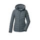 Killtec KOW 10 WMN QLTD JCKT Women's Quilted Jacket with Zip-Off Hood/Functional Jacket is Water-Repellent, Blue Grey, 40, 41807-000