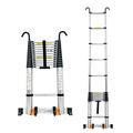 Telescopic Ladders Multi-Purpose Extendable Ladder telescopic ladder 8m 7m 6.2m 6m 5m 4.7m 4m 3.8m 3.2m 2.6m Foldable Extension Telescopic Ladder, Aluminum Telescoping Ladder with 2 Detachab vision