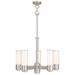 5 Light Brushed Nickel Dinette Chandelier