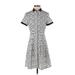 Jason Wu for Target Casual Dress - A-Line High Neck Short sleeves: Gray Color Block Dresses - Women's Size X-Small