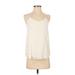 Club Monaco Sleeveless Blouse: Ivory Print Tops - Women's Size X-Small