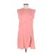 Earthbound Trading Co. Casual Dress - Shift Crew Neck Sleeveless: Pink Print Dresses - Women's Size Medium