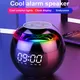 Veilleuse Bluetooth améliorée avec haut-parleur radio réveil chargeur USB horloge numérique