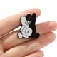 Anime recruté anronpa Black White Bear Monokuma Enamel Pins for Backpack Bag Cosplay