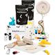 Klayful. Home Air Dry Clay Pottery Kit for Beginners. Craft Kit for Adults. Kit Includes: Air-Dry Clay for Adults, Tools, Paints, Brushes, Sealant, How-to-Guide, Air Drying Clay Kit