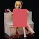 HeRfst Anime Niña Gráficos Edición limitada Ecchi Figura Extraíble Anime Fate Stay Night Extra Red Saber Nero Claudius Caesar Sentado Traje de baño Niñas Figura de acción Colección de PVC Adorno Muñec