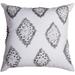 Dakota Fields Clate Embroidered High Performance, Easy Care Throw Pillow Polyester/Polyfill blend in Gray | 20 H x 20 W x 6.5 D in | Wayfair