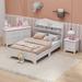 Ebern Designs Alliance 3 Piece Bedroom Set Metal in Pink | 44 H x 42 W x 82 D in | Wayfair 4AA986C8286B45F2AC6EF1B0D7059CCA