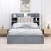 Red Barrel Studio® Aspect Platform Bed Upholstered/Linen in Gray | 47.2 H x 57.2 W x 83.86 D in | Wayfair 55DC42C2C3F04B37BDE371C8864EDBA9