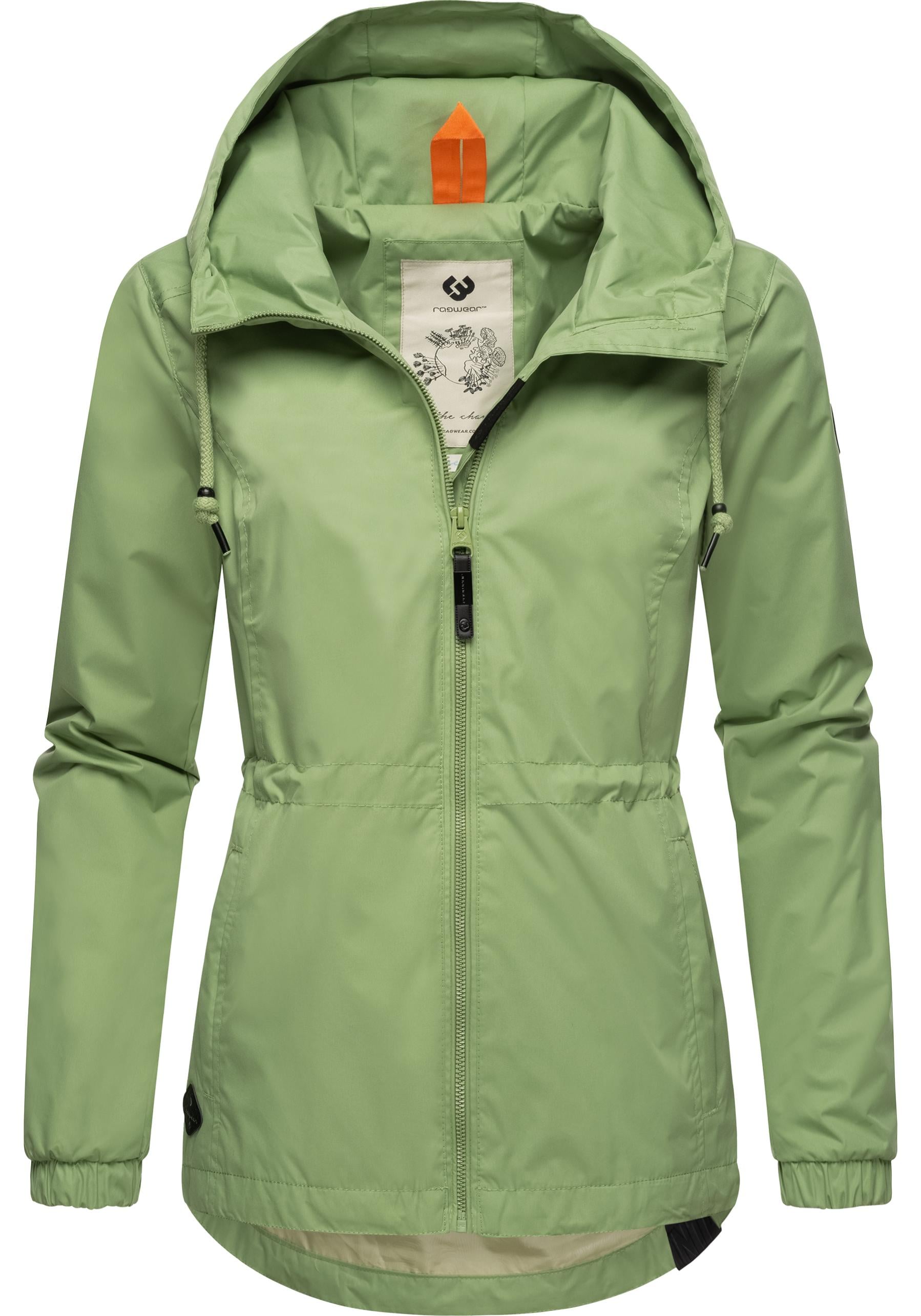 Outdoorjacke RAGWEAR "Danka", Damen, Gr. XL (42), grün (hellgrün), Außenmaterial: 100% Polyester, Innenfutter: 100% Polyester, regular fit hüftbedeckend, Ärmel ohne Ärmelschlitz elastischer Bund mit innenliegendem Gummizug, Jacken, Wasserdichte... Image