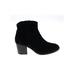 Crown Vintage Ankle Boots: Black Shoes - Women's Size 8