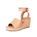 Amazon Essentials Damen Espadrille-Sandale mit Keilabsatz, Zartrosa, 41 EU