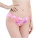 Underpants for Women Sexy Nylon Low-Rise Panties Silky Floral Briefs Seamless Breathable Underbrief Comfy Pants