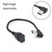 Naierhg USB 3.0 Type A 90 Degree Right Angled Male to Female Extension Adapter Black