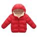 ASFGIMUJ Baby Jackets Boys Kids Child Baby Girls Solid Winter Hooded Coat Jacket Thick Warm Outerwear Clothes Outfits Baby Winter Coat Red 2 YearsÃ¢Â€Â”3 Years