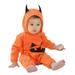 dmqupv Big Kid Childrenscostume Male Baby Boy Shirts 12-18 Months Hooded Print Jumpsuit Outfits 9-12 Month Boy Clothes (Orange 3-6 Months)