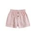 TheFound Toddler Baby Girl Boy Shorts Cotton Linen Loose Harem Shorts Elastic Waist Athletic Shorts Summer Jogger Shorts