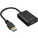 Vaupan Black USB HD Adapter Cable Dual HDMI Adapter 1080P Standard Output Suitable for USB-Enabled Devices Notebook Computers Desktops and HDMI-Enabled Devices Monitors TV Connections (1 Pcs)