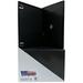 USDISC DVD Cases Slimline 7mm Economy Single 1 Disc Black Pack Of 1000