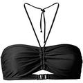 SBYOJLPB Women s Swimsuit Women s Summer Mix & Match Plain Bikini Bandeau Top Swimwear Beachwear Black(L)