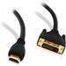 50 Ft HDMI to DVI Cable HDMI to DVI 50 FT High Resolution 1080P CL2 Rated High Speed Bi-Directional HDMI to DVI