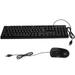 1 Set Wired Keyboard and Mouse Russian Character Keyboard and USB Mouse