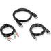 TRENDnet 6 ft. Display Port USB and Audio KVM Cable Kit Compatible w/ TK-240DP KVM Switch DisplayPort 1.2 USB Mouse/Keyboard 3.5mm Audio Connections TK-CP06