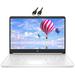 HP 2022 Newest Premium 14 Laptop| Intel Celeron N4020 8GB RAM 128GB(64GB SSD+ 64GB Card)| Webcam HDMI Wi-Fi| 1 Year MS 365| LIONEYE Bundle| White