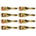 8pcs Banana Plugs Plated Speaker Plugs Speaker Connector Speaker Banana Plugs Video Plug Connector 4MM