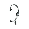 Andrea Communications NC-181VM USB On-Ear Monaural Computer Headset with Noise-canceling Microphone in-line Volume/Mute Controls and Built-in External Sound Card and USB Plug Black Grey Silver