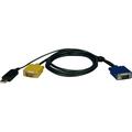 Tripp Lite KVM USB Cable Kit for B020-Series and B022-Series KVM Switches 2-in-1 HD15 and USB Connector 6-Feet / 1.83 Meters Lifetime Limited Warranty (P776-006)