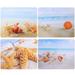 4 Pcs Place Mats for Table Mouse Pad for Laptop Anti-skid Mouse Pad Nonslip Mouse Pad Mouse Pad for Computer Shell Mouse Pad Beach Rubber Travel Seaside