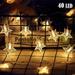 USB Star String Lights 19.7 Ft Star String Lights 40 LED Warm White Star Lights For Bedroom Party Wedding Xmas Holiday Light Decorations