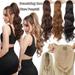 MY-LADY Drawstring Big Wavy Ponytail Curly Clip in Hair Bun Extensions Synthetic Long Hair for Women Black Brown Blonde 24