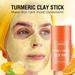 Turmeric Vitamin C Clay Mask - Turmeric Face Mask Stick- Clay Face Mask Skin Care Deep Cleansing Face Mask - Facial Mask Improves Skin Scarring and Refining Pores for All Skin Types
