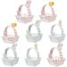 2 Sets Easter Basket Bundle Kids Party Gifts Paper Blue Disposable Tissue Child