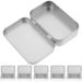 6pcs Clamshell-type Tinplate Storage Box Candy Tins Rectangle Tinplate Boxes Gift Tins