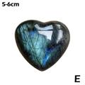 Natural Crystal Moonstone Heart Shape Polished Quartz Stone Healing GX Y8T7