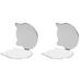 2 Pack Travel Vanity Mirror Handheld Mini Double Sided Makeup Dual-sided Folding Women Portable Mirrors Metal Miss