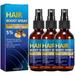 Hair Growth Spray Biotin Hair Regrowth Treatment Serum for Stronger Thicker Stop Thinning and Hair Loss Hair Loss Treatment Supply (3 pcs)