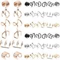 48 Pcs Braids Accessories Stud Earrings Black Hair Accessories Braid Hair Ring Dreads Accessories Dreadlocks to Weave Metal