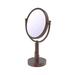 Allied Brass TR-4/4X Tribecca Collection 8 Inch Vanity Top 4X Magnification Make-Up Mirror Antique Copper