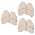 Metatarsal Foot Pads 3 Pairs Forefoot High Heels Comfortable Invisible Self-adhesive Half Palm Soft Particle Anti-slip Shock-absorbing Gel Shoe Mat