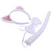 1 Set Cosplay Cat Ears Headband Bow Tie Dress-up Animal Ear Hairband Tail Prop for Party