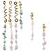 6 Pcs Braided Hair Rope Cuffs Braiding Pendants Toppers Braids Accessories Stone Dreadlock Beads Women s