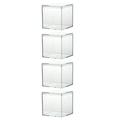Square Storage Box Cube Clear Boxes 16 Pcs Paper Cup Gift Bags Sweets Case Small Jewelry Holder Bride