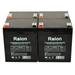 Raion Power 12V 5Ah Replacement UPS Backup Battery for ONEAC ON1500XAU-SN - 4 Pack