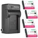 Kastar 4-Pack Battery and AC Wall Charger Replacement for Sony Cyber-shot DSC-L1 Cyber-shot DSC-L1/B Cyber-shot DSC-L1/L Cyber-shot DSC-L1/LJ Cyber-shot DSC-L1/R Cyber-shot DSC-L1/S DSC-L1/W