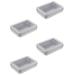 4 PCS USB Storage Box Jewelry Boxes Tinplate Cigarette Container Storage Organizer Candles Tin Case Keys Organizer Bride